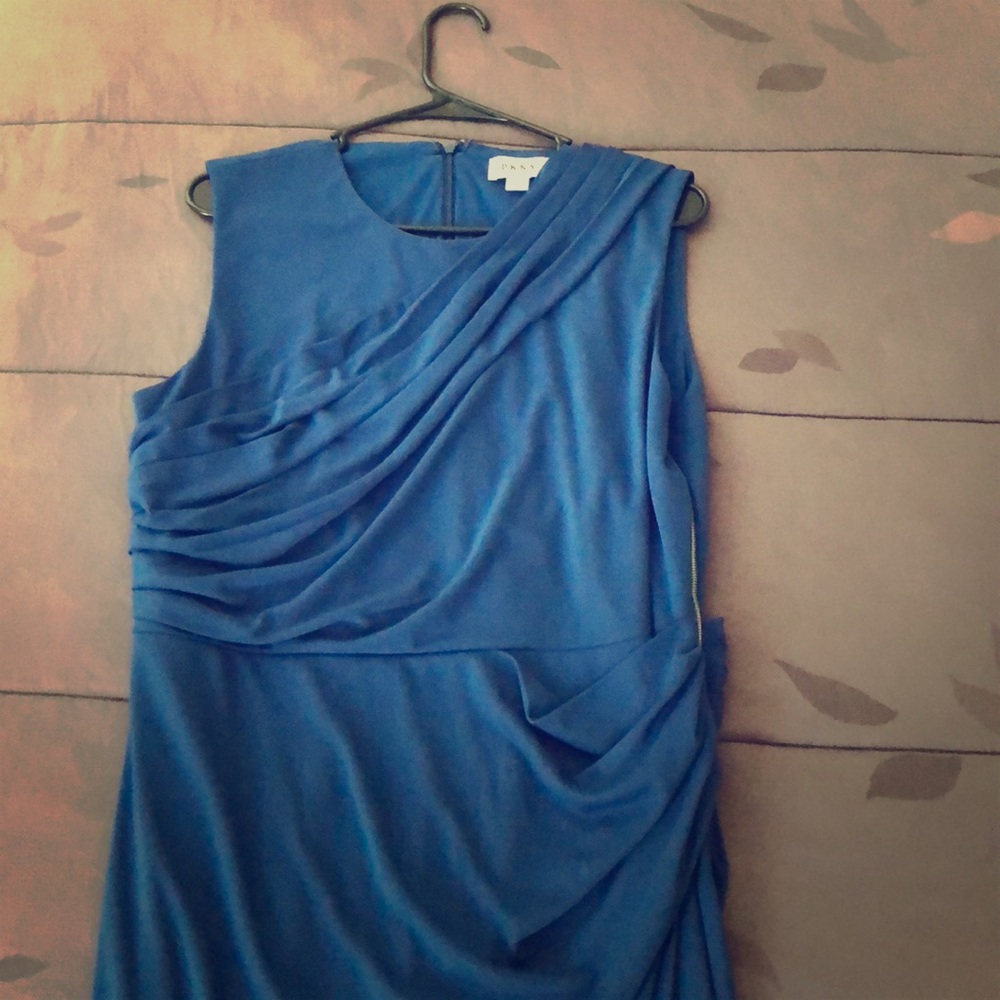 Blue DKNY ankle length dress. Very elegant !